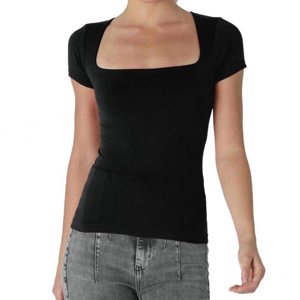 NEW NIKIBIKI square neck top in black